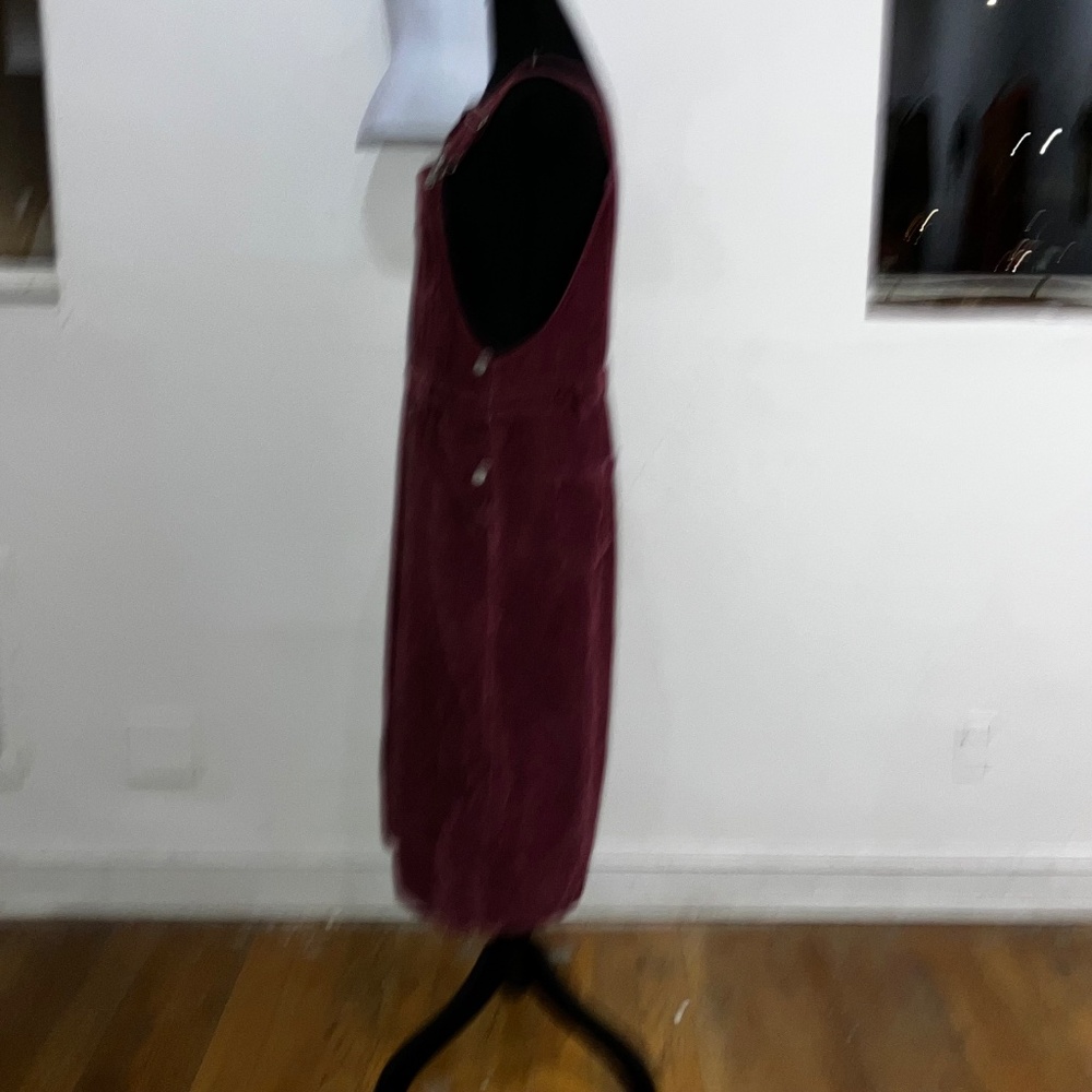 Burgundy Levi’s corduroy overall dress - Picture 8 of 13